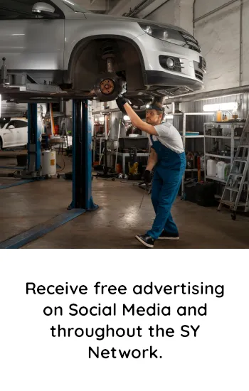 Receive free advertising on Social Media and throughout the SY Network.
